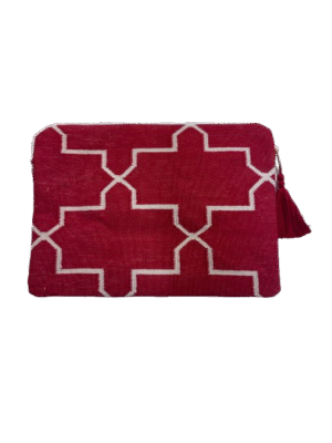 PC cover håndvevd rød (16')